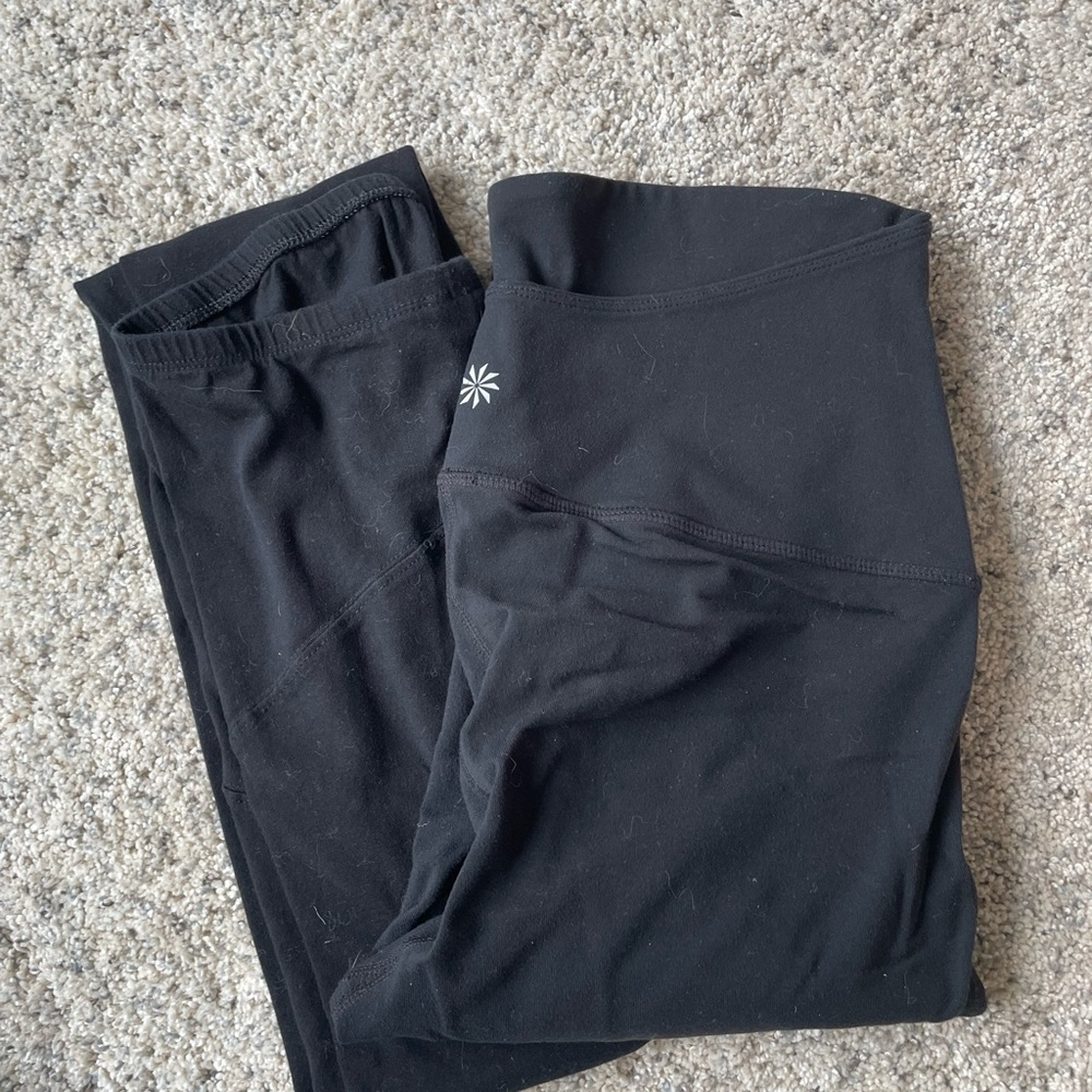 Athleta Maternity Yoga Leggings + H&M Maternity Leggings